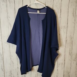 🥳H by Halston Deep Blue Knit Cardigan/Parka Oversized S/M